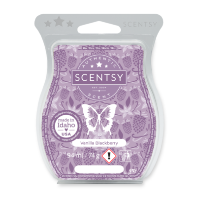 Vanilla Blackberry Scentsy Wax Bar SOTM August 21